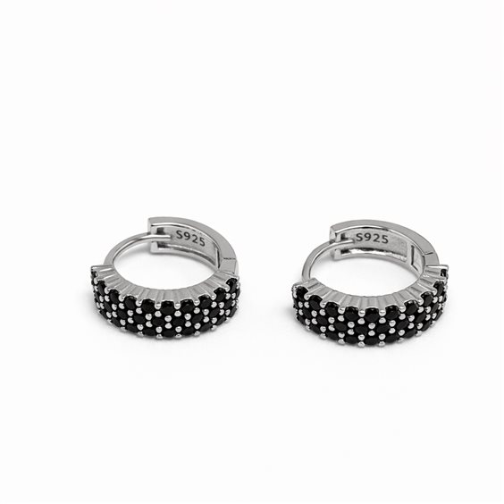 Earrings Cianfrone Gioielli in Silver OR0651BK - OR0651BK